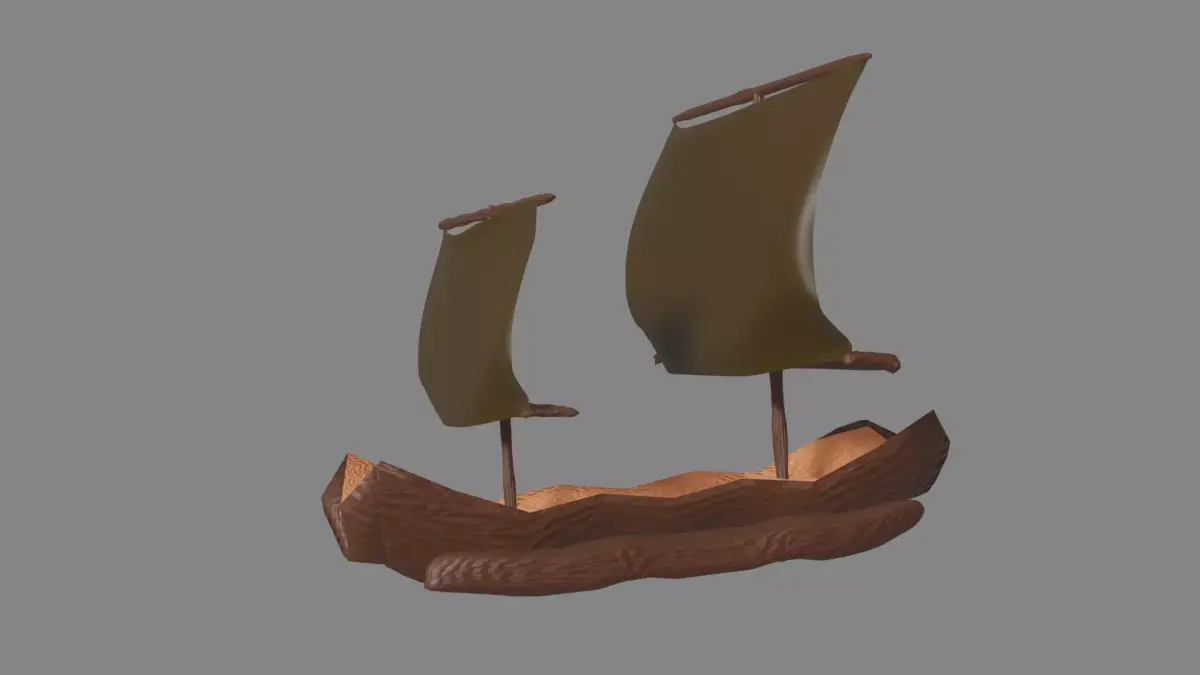Raft Rod Wood 3D model