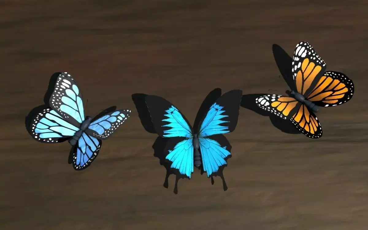 Low Poly Butterfly Low-poly 3D model buy