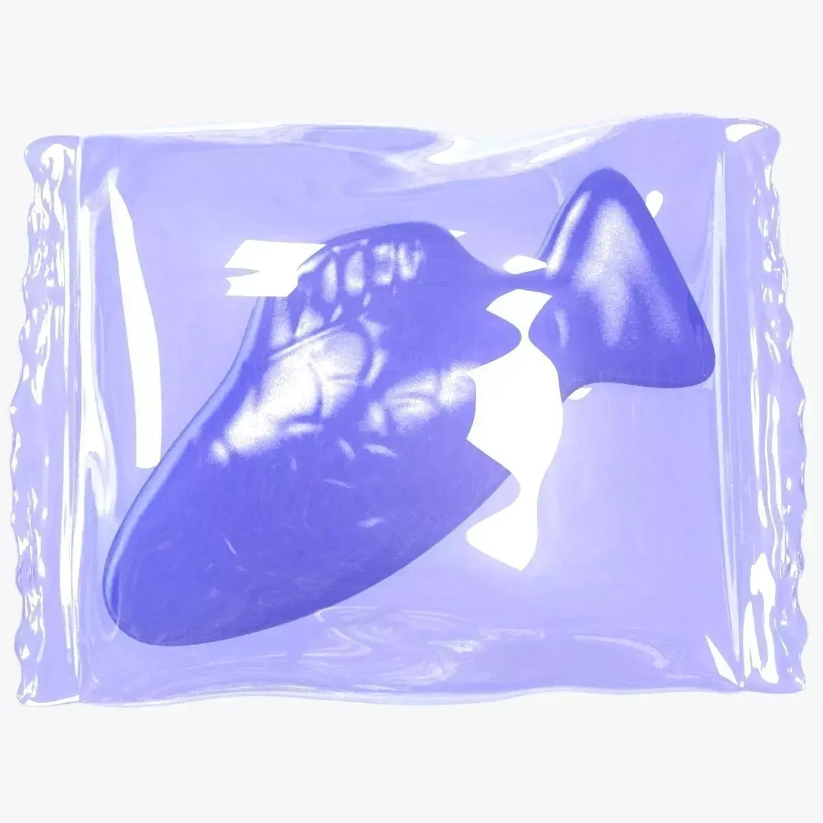 Wrapped Blue Fish model 3D model
