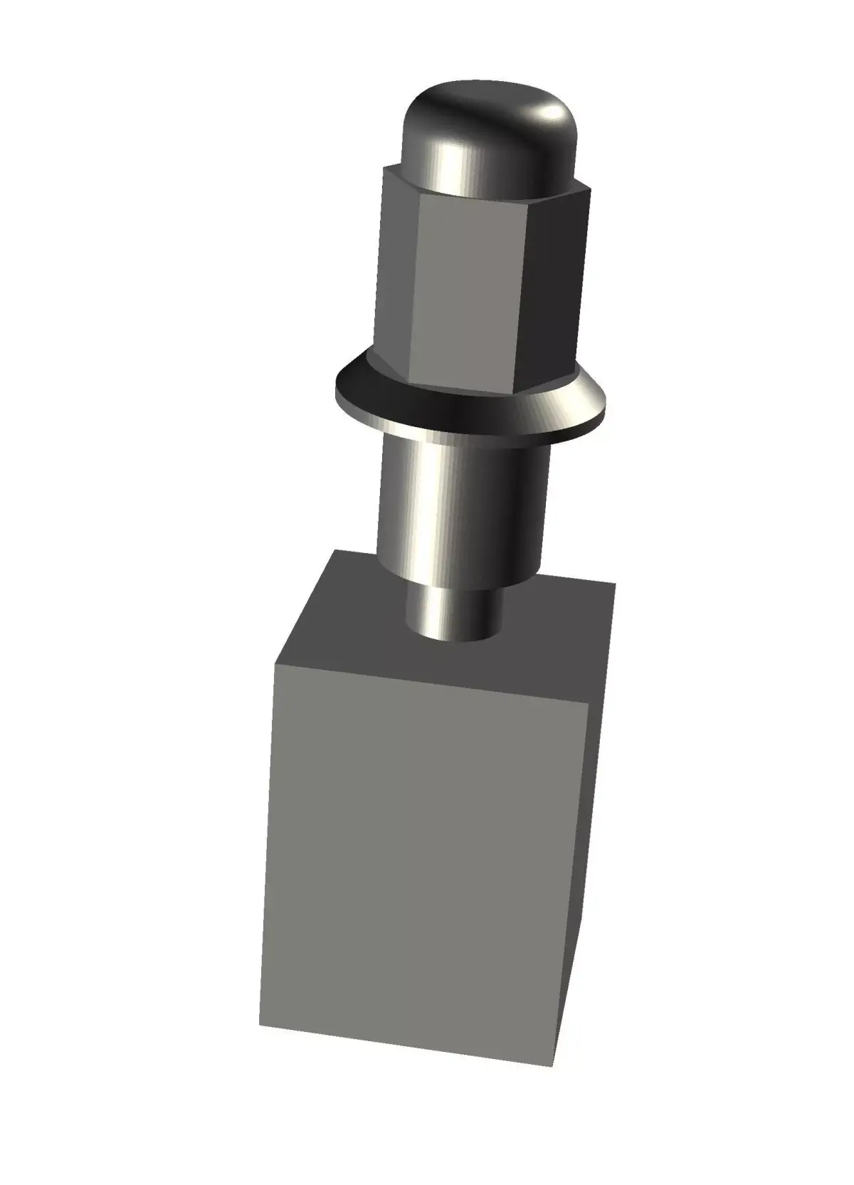 BIG RIG Wheel Lug Nut Standard 3D print model