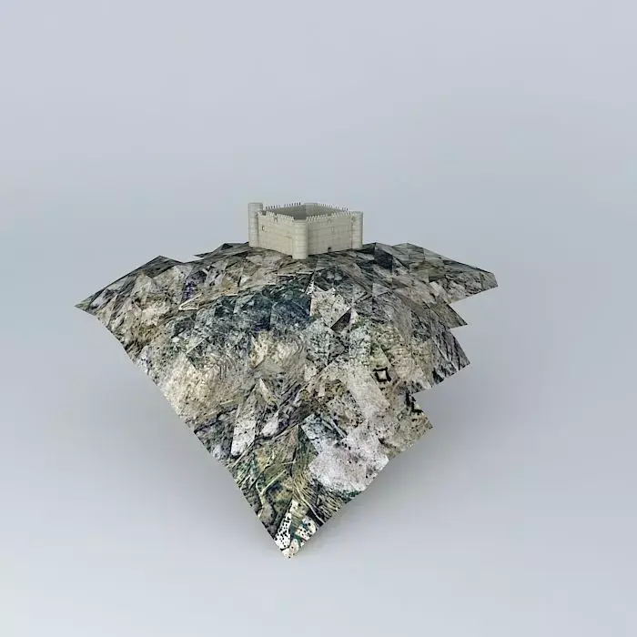 Montgrí Castle Free 3D model