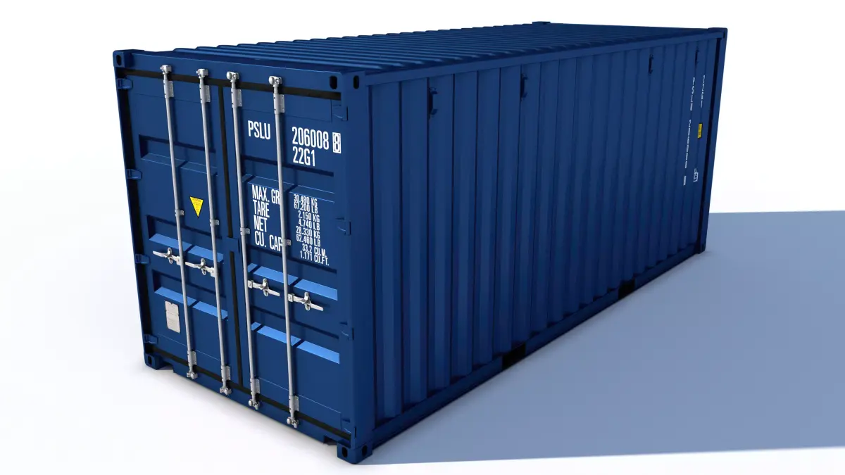 New 20ft Shipping Container 3D model