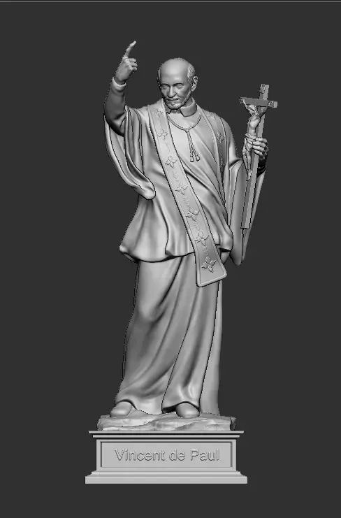 Vincent de Paul 3D print model purchase