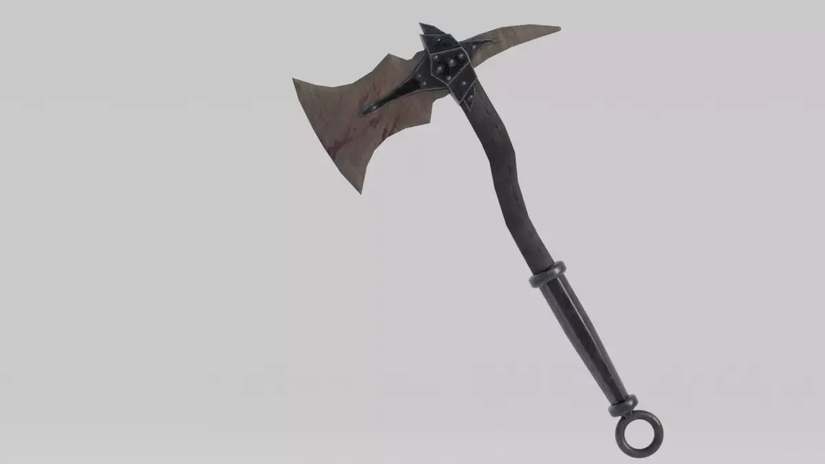 Dragon bon ax Low-poly 3D model