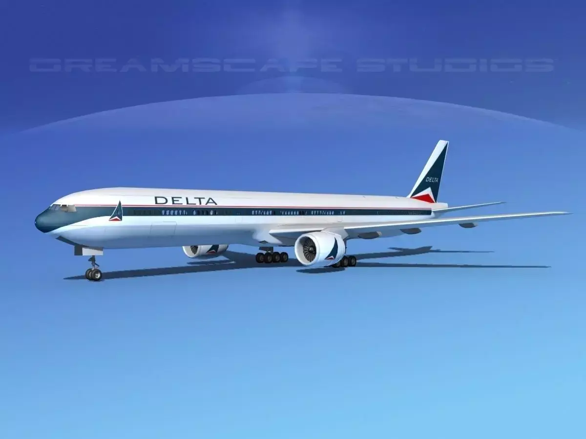 Boeing 777-300 Delta 3D model