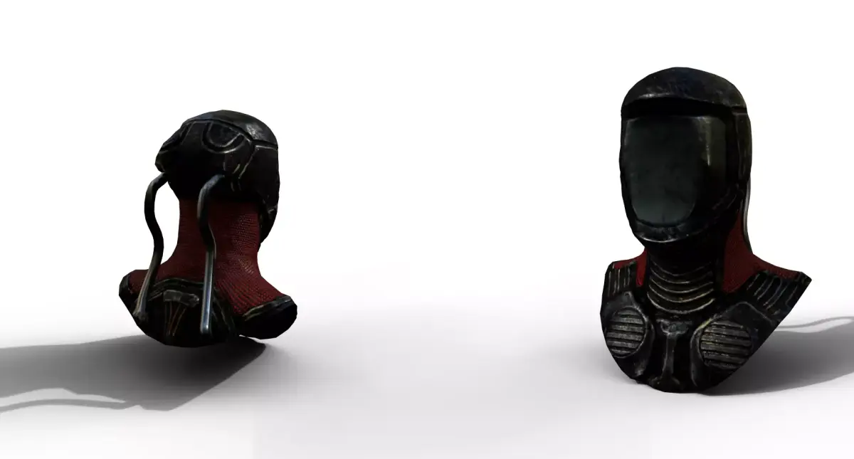 Basic Sci-fi Head  Low-poly 3D model