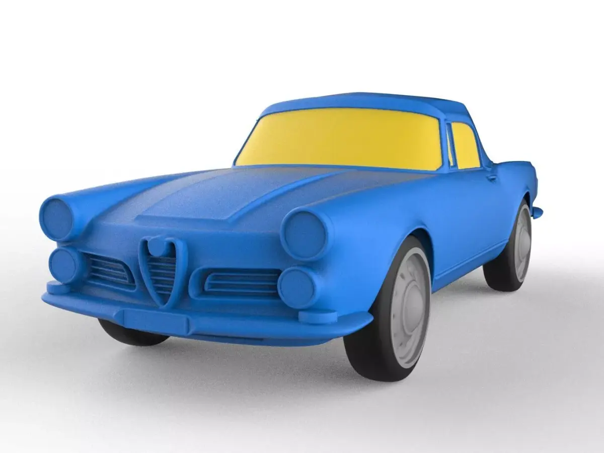 Alfa Romeo 1962 Classic Car 3D print model
