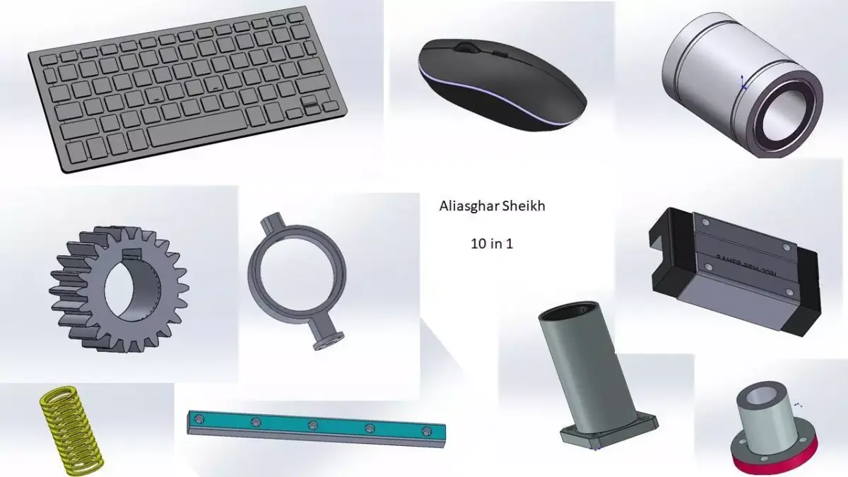 The first part of the 10 in 1 solidwork collection 3D print model