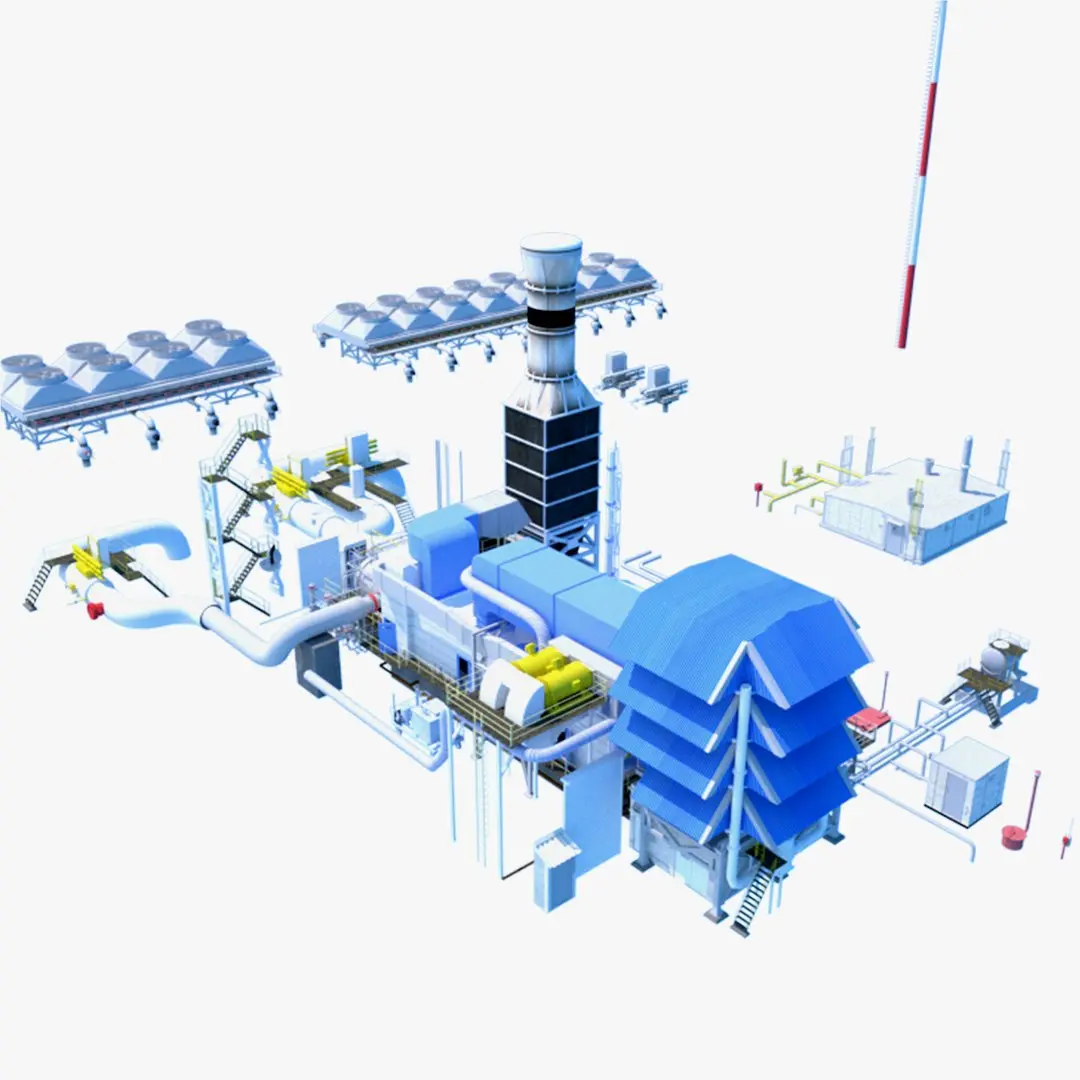 gas turbine Area Ladoga 32 3D model