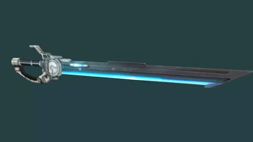 SciFi Futuristic Blade Low-poly 3D model
