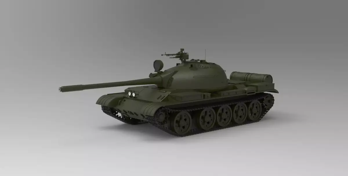 T-55 tank 3D model purchase