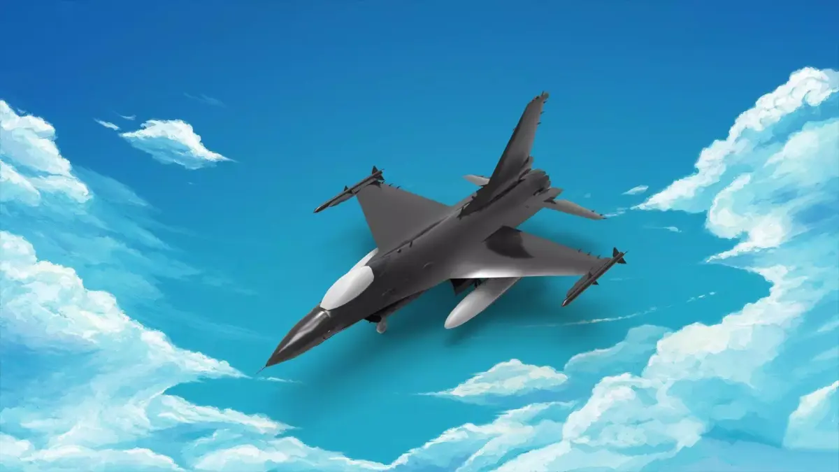 General Dynamics F-16 Fighting Falcon 3D print model