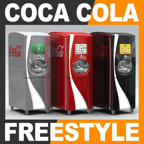 Coca Cola Freestyle Jet Fountain of the Future Vending Machine 3D model