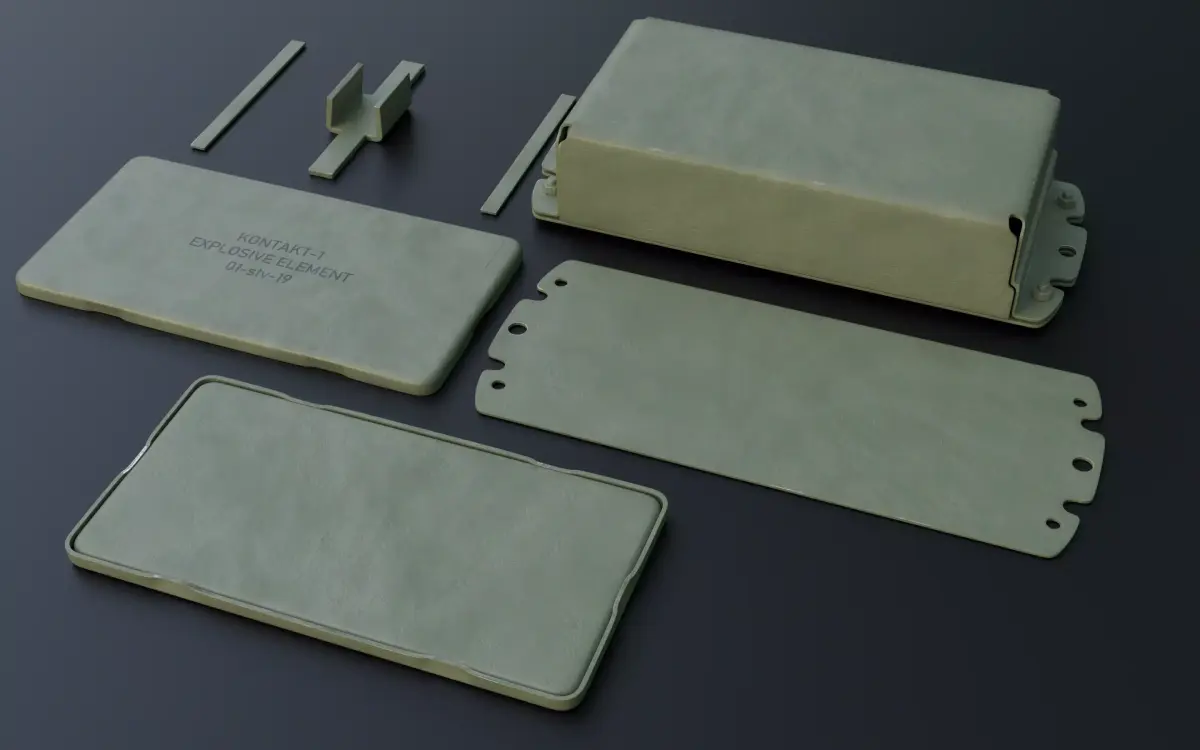 Real Scale Kontakt-1 ERA clean Full interior Low-poly 3D model