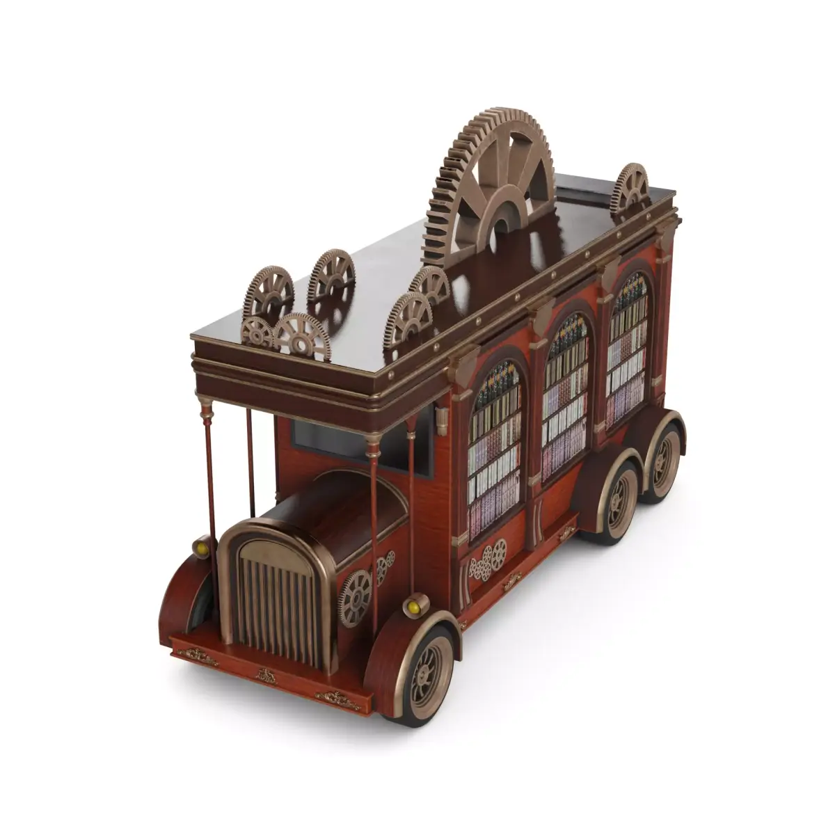 Mobile Library 3D model shop