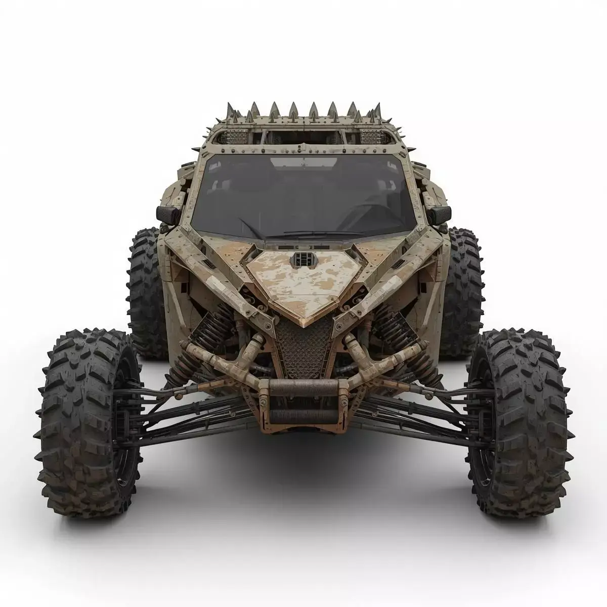 Rusted Apocalypse Desert Raider 3D Model Low-poly 3D model