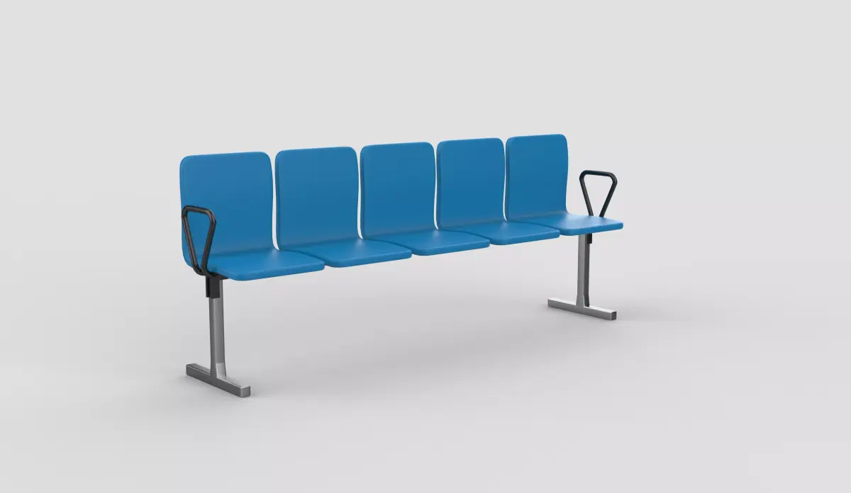 Waiting chair 07 3D model