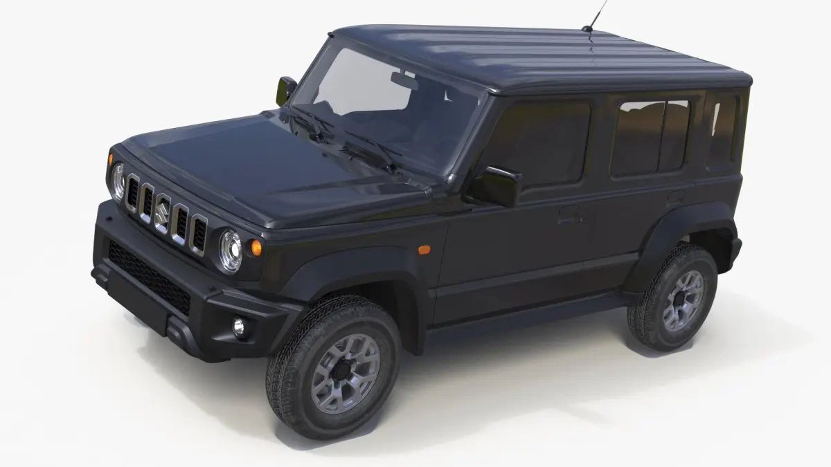 Black SUV Suzuki Jimny 2025 3D model