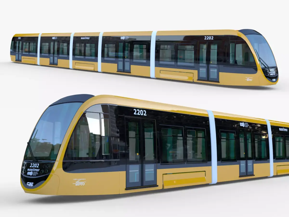 Budapest tram 3D model