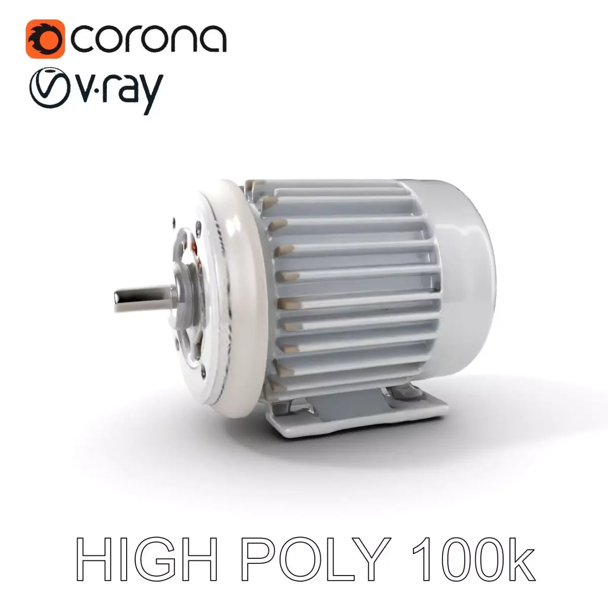 Electric Motor Model Pack  Detailed and Versatile Low-poly 3D model
