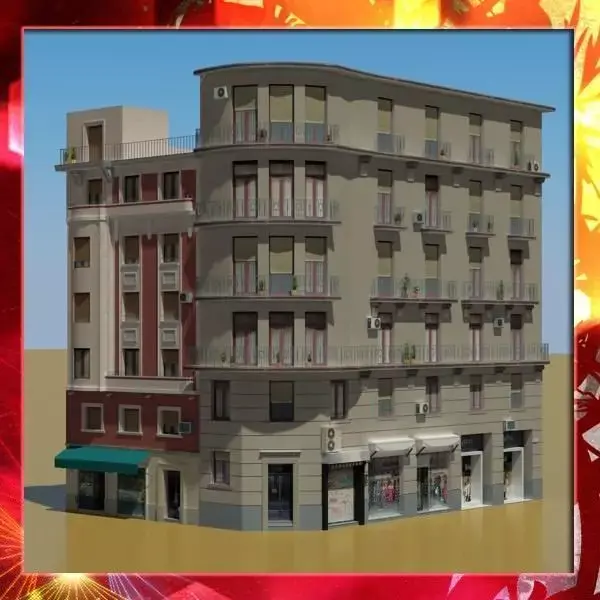 Building apartment - apartment 3D model buy