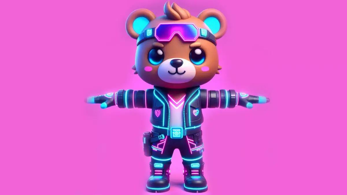 cyberpunk Bear   3D Character Model 3D model