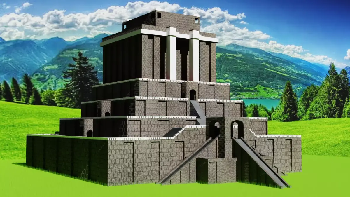 Ziggurat Low-poly 3D model