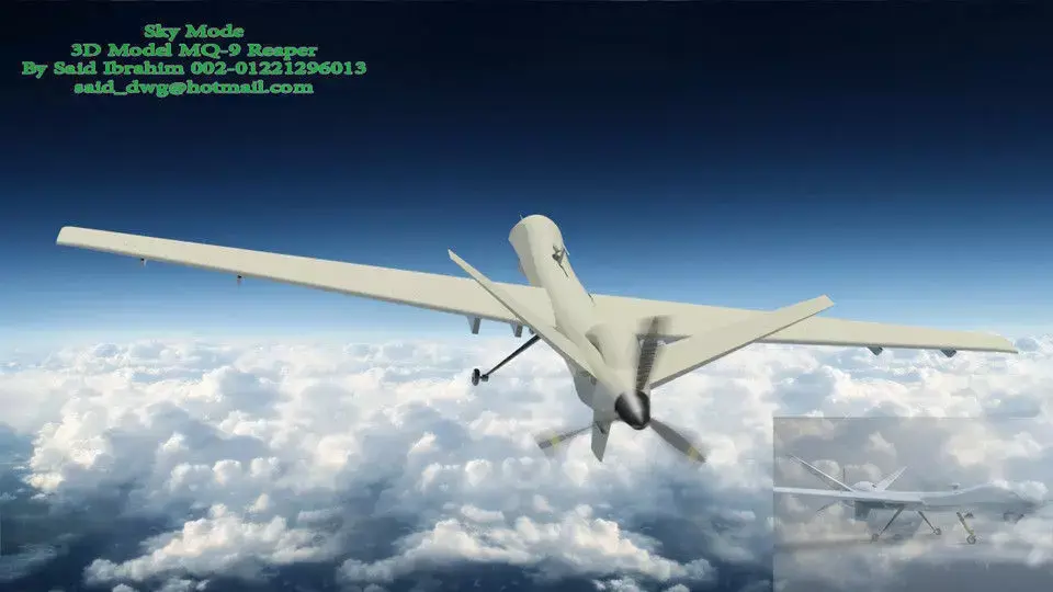 MQ9 Reaper Free 3D model