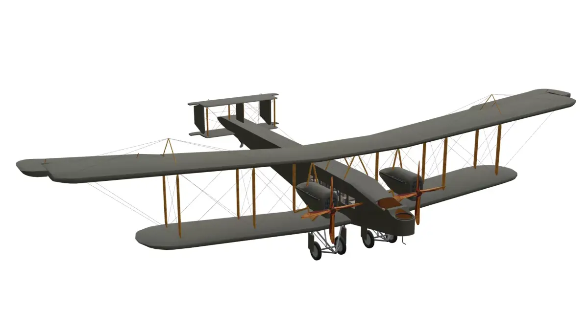 Handley Page Type O Low-poly 3D model purchase