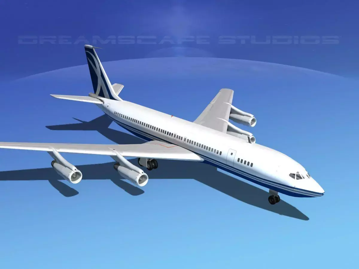 Boeing 707 Corporate 7 3D model