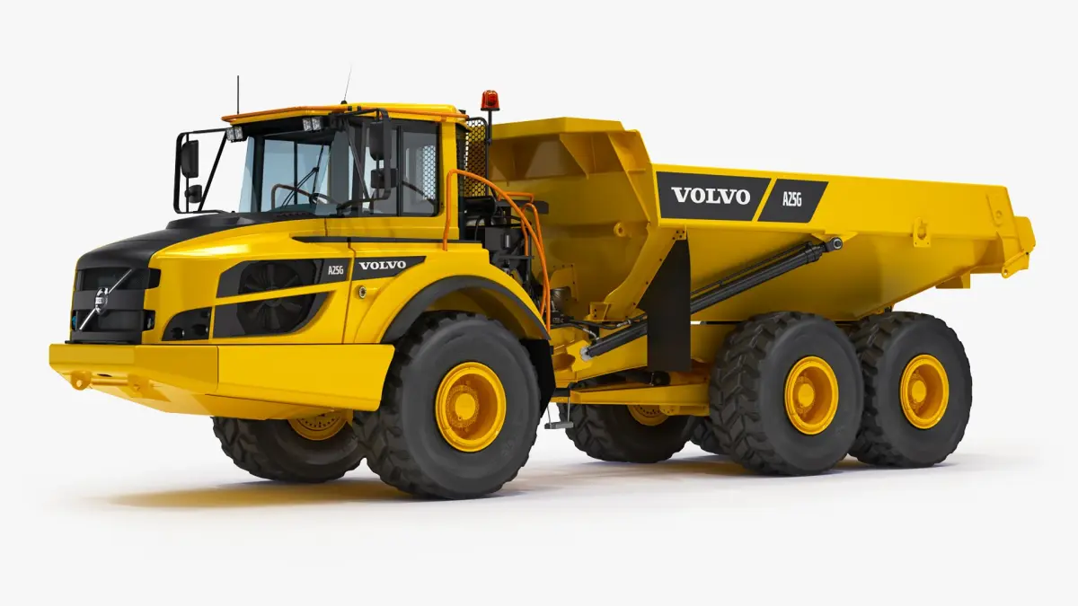 Articulated Truck VOLVO A25G Rigged 3D model