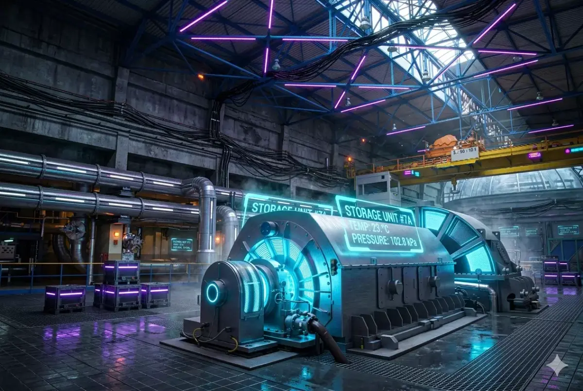 Sci-Fi Industrial Storage Unit Low-poly 3D model