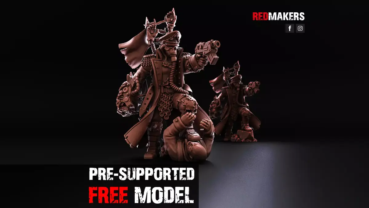 Renegade Death Division - Commissar - Heretics Free 3D print model