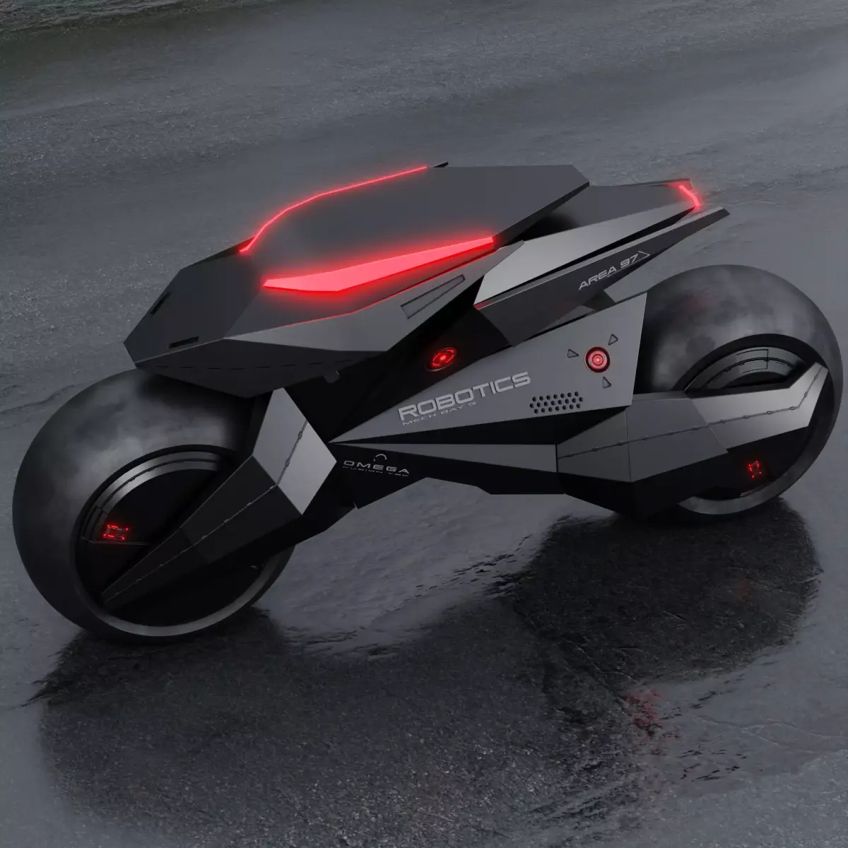 Motorcycle Robot 3D model