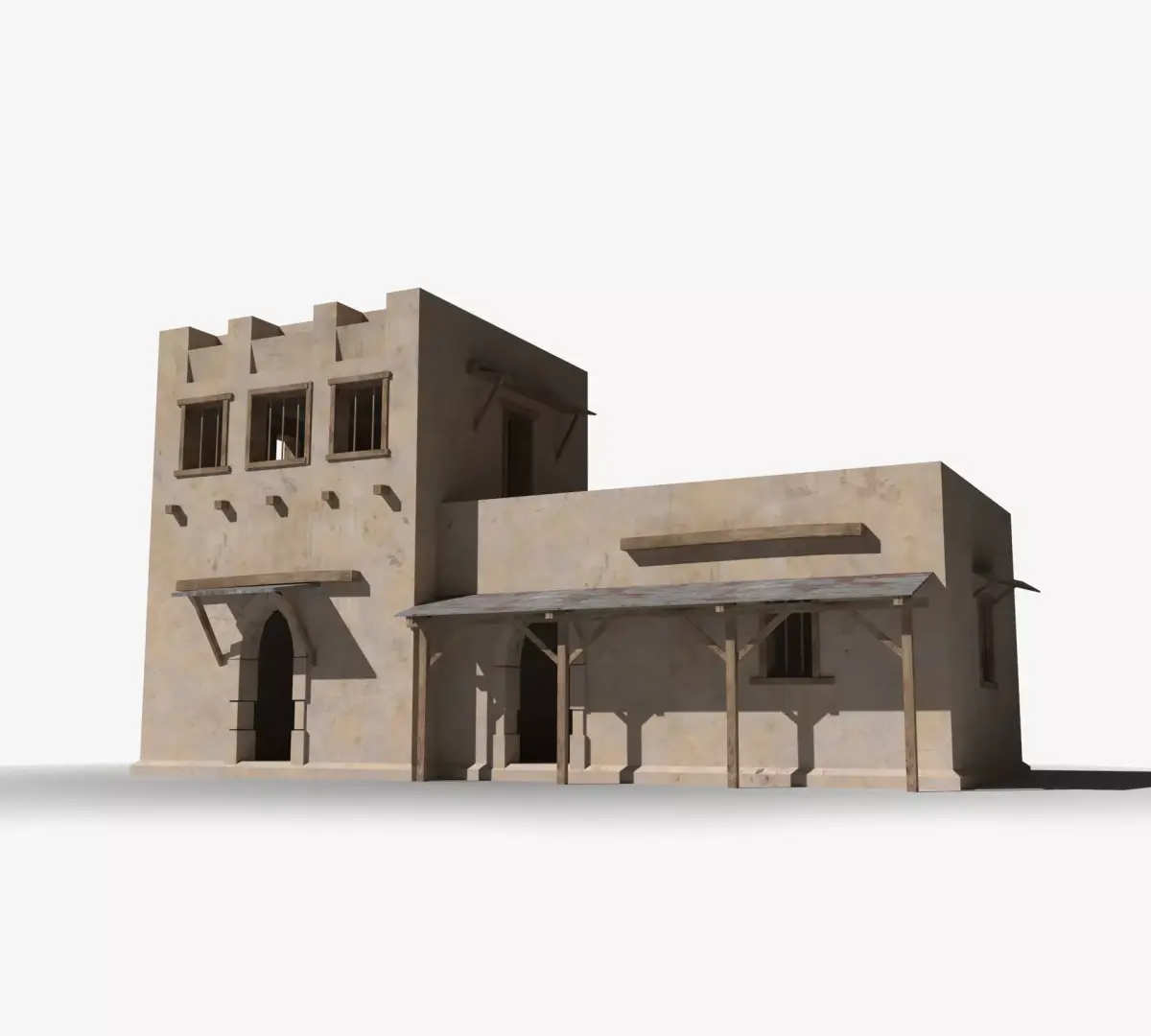 Arab x25 Low-poly 3D model