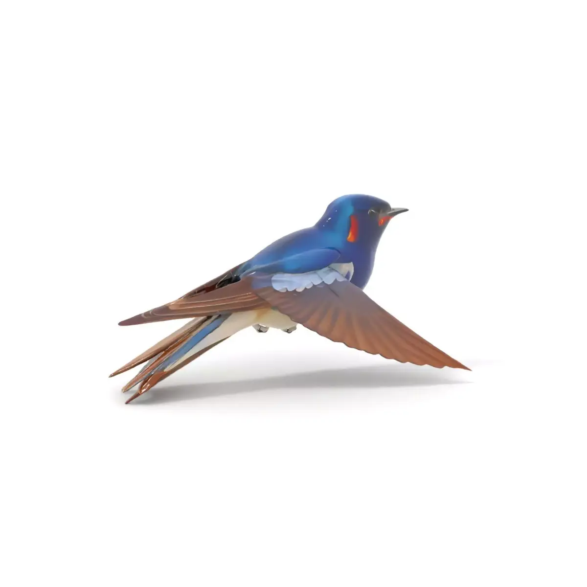 Vibrant Swallow model pack Low-poly 3D model