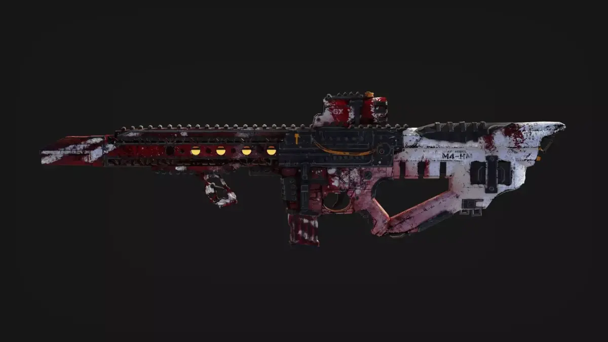 M4-HM Sniper Rifle  Dead Snow Low-poly 3D model