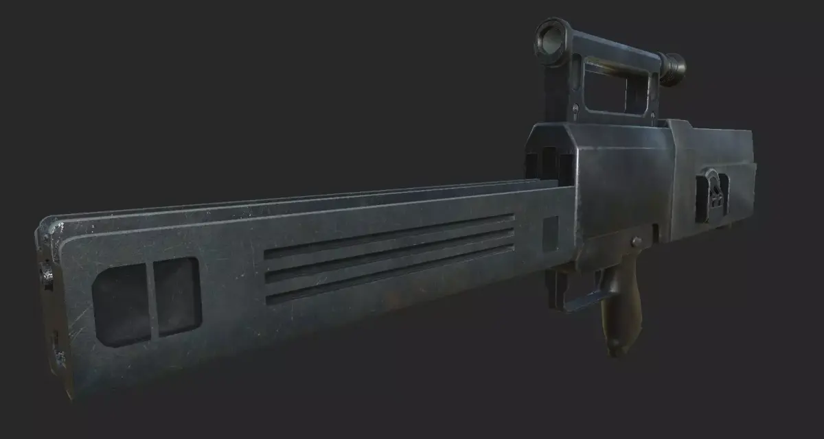 Heckler-Koch G11 K2 version Low-poly 3D model