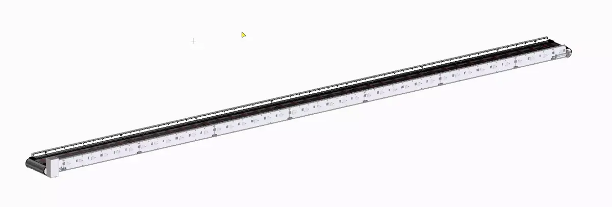 Modular conveyor stainless steel 3D model
