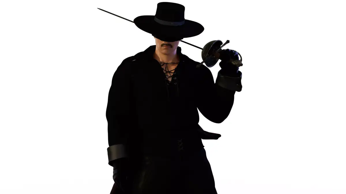 El Zorro 3D model