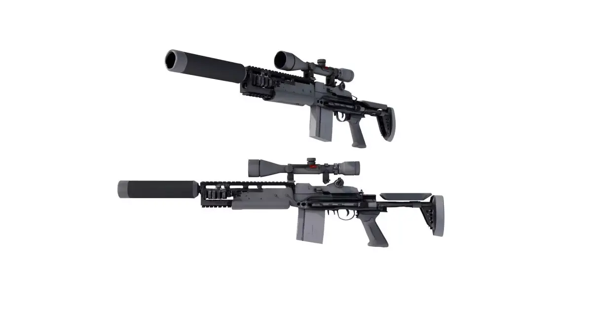 M14 Delta Force Elite rifle 3D model