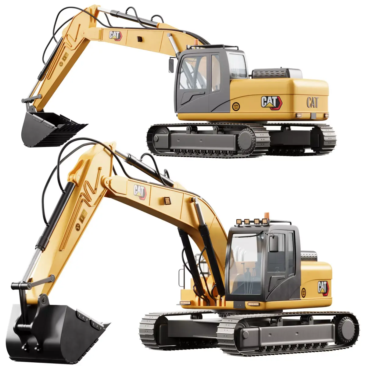 SY245H Tracked Excavator 3D model