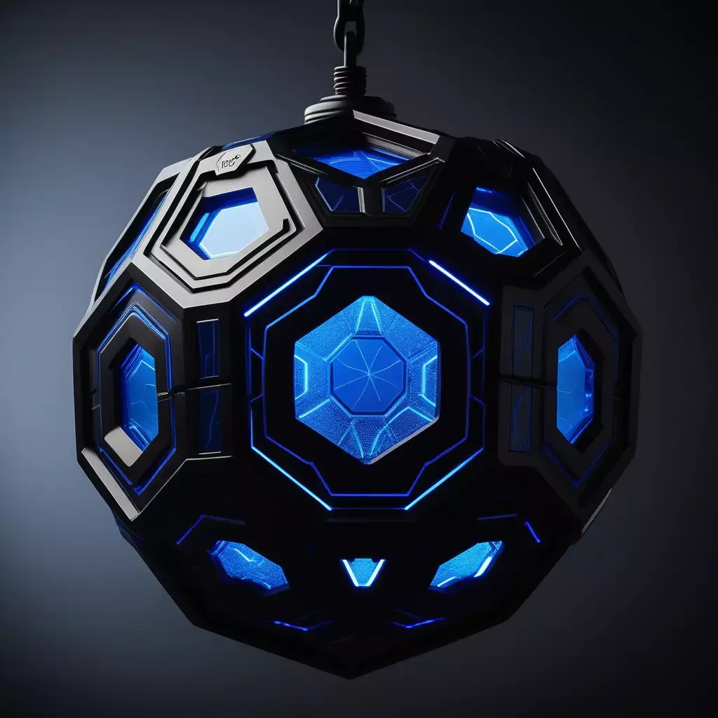 SciFi Geometric Energy Core Orb 3D model