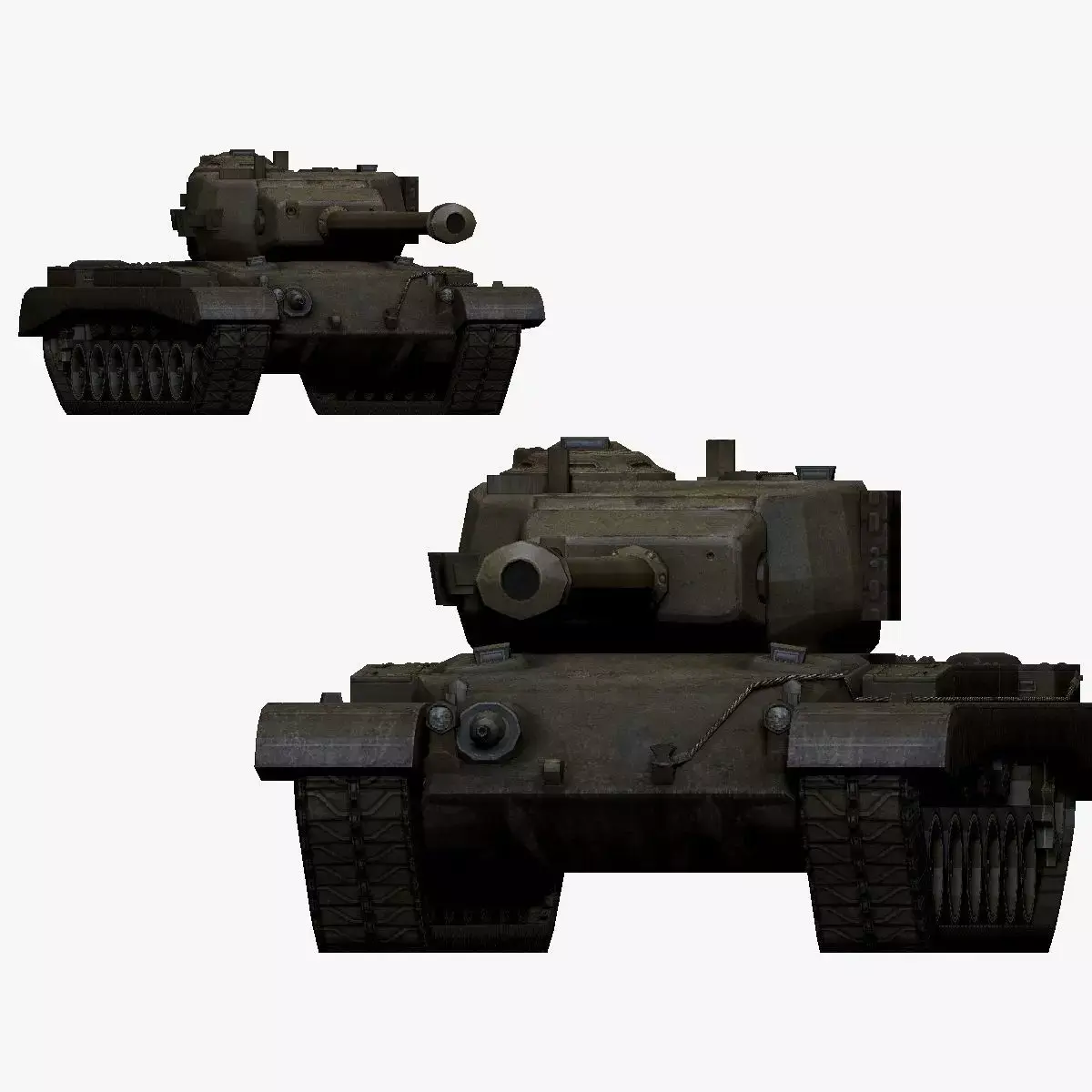 001146 american tank t-32 3d print ready 3D print model
