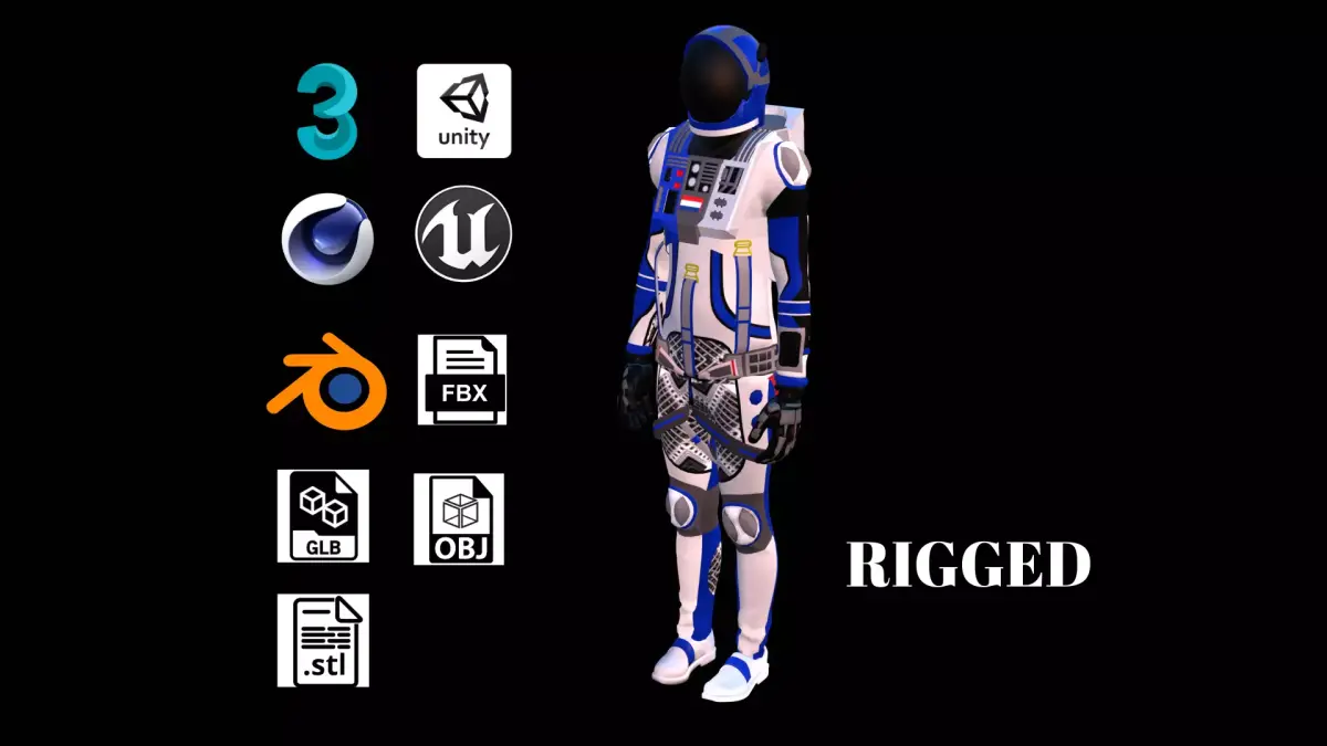 Astronaut Spacesuit Holland 3D model