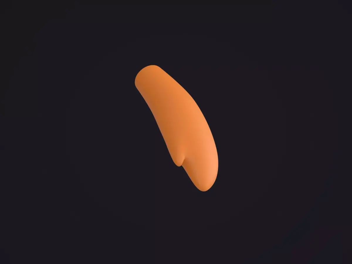 Orange Bird Arm 3D model