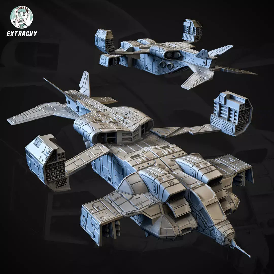 Dropship 15mm 3D Printable 3D print model