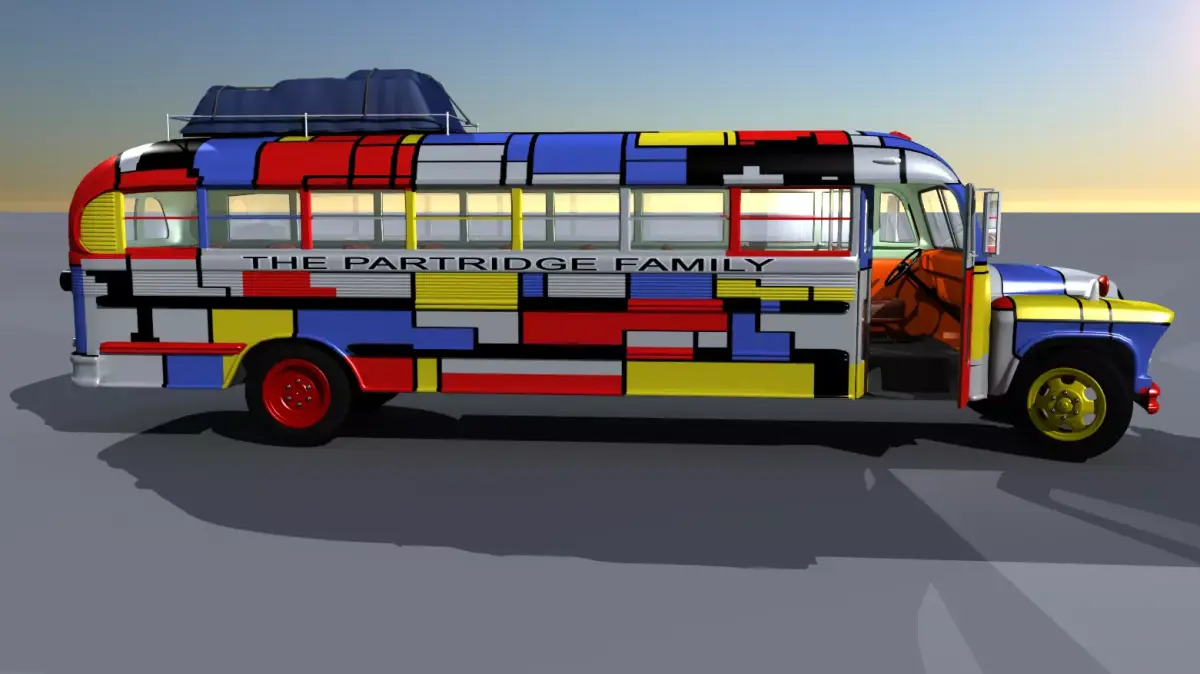 1957 School Bus 3D model