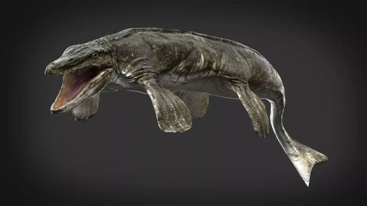 Tylosaurus 3D model Rigged Low-poly 3D model