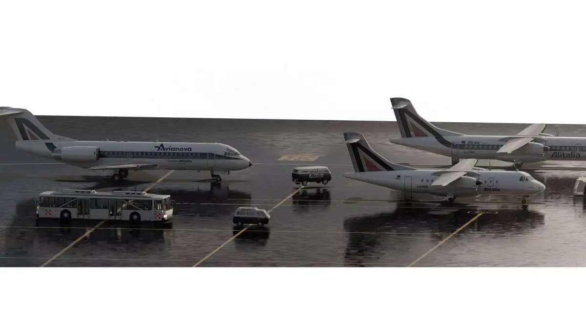 ATR42 ATR72 and FOKKER F70 3D model